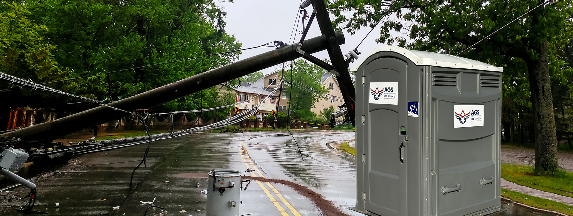 emergency recovery porta potty rental wider view